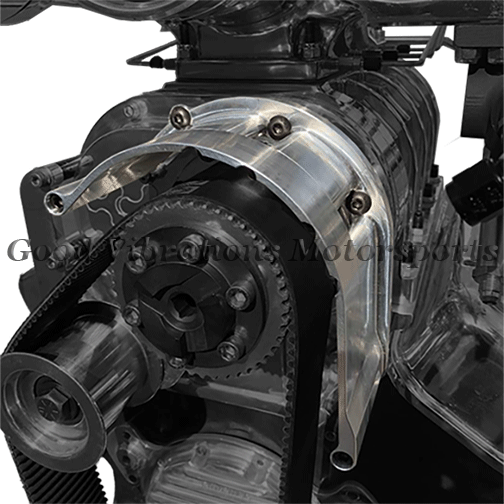 B-5410 BELT GUARD BILLET HEAVY-DUTY w/o STARTER MOUNT