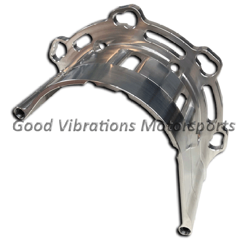 B-5460 BELT GUARD  BILLET HEAVY-DUTY 3-HOLE ROOTS (SSI-PSI-TBS XR-1 Etc...) w/ STARTER MOUNT
