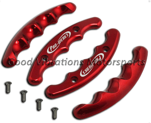 C-7261 B-FLY STEERING WHEEL  GRIPS - RED