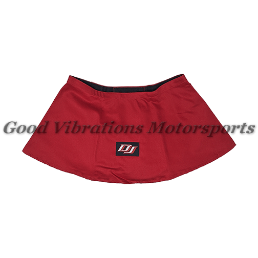 DJ-070402 RACING HELMET SKIRT- FIRE RESISTANT Red