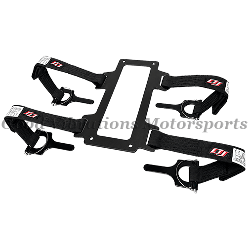 DJ-141000.18.ALLBLK BLOWER RESTRAINT w/ HRDWR SML 4 HOLE 18in ALL BLACK sfi 14.1 ___/___    ___