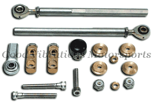 E-67-260FBB CARB LINKAGE KIT BBC TR DUAL INLINE CARBS -PROGRESSIVE