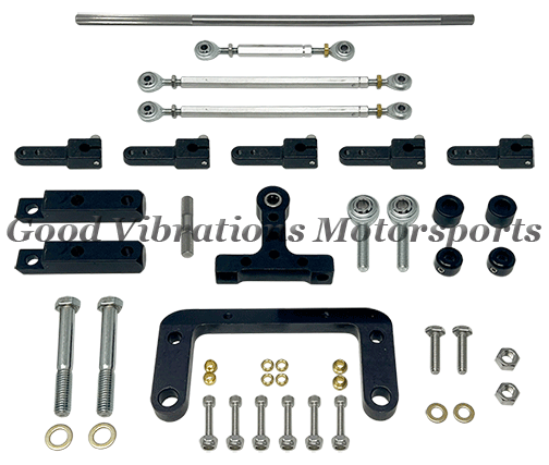 E-75-215TF CARB LINKAGE KIT 460 FORD TR DUAL S/SADDLE (4500 DOMINATORS) - TRICK FLOW