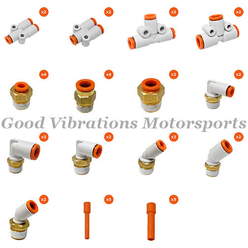 F-AL-KIT COMPLETE AIR LINE FITTING KIT (40 PC) - HOSE SOLD SEPARATELY
