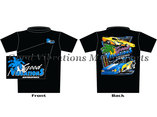 GV-2023-04 GOOD VIBRATIONS MOTORSPORTS - LIMITED EDITION 84 AND 85 TEMPO T-SHIRT - X-LARGE (TEMP OUT OF STOCK)