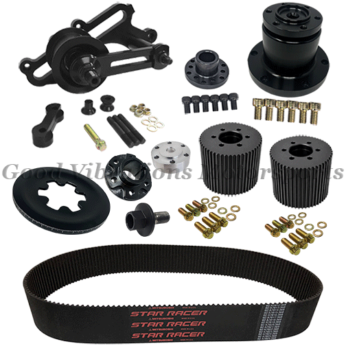 B-426-380GT DRIVE KIT 426 HEMI FULL COMPETITION includes OUTBOARD SUPPORT ENGINE IDLER BRACKET 8mmGT (BLACK)