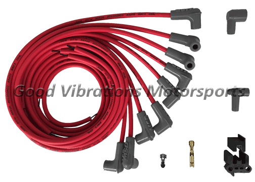 MSD-31229 SUPER CONDUCTOR 8.5mm WIRE SET w/ 90 DEG ENDS UNIVERSAL - RED