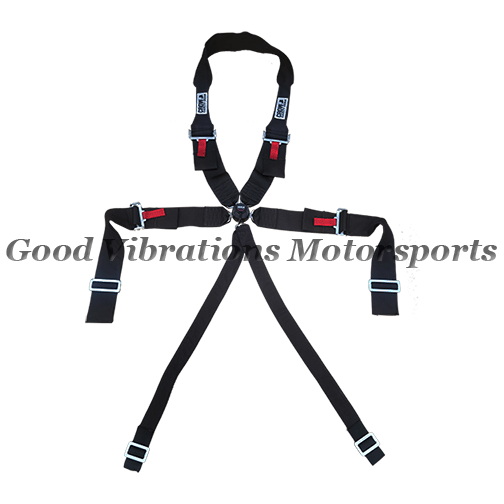 S-11164A.6 6PT CAM HARNESS. 3in W/A LAP. W/A TWIN SHLDR. w/ BLACK