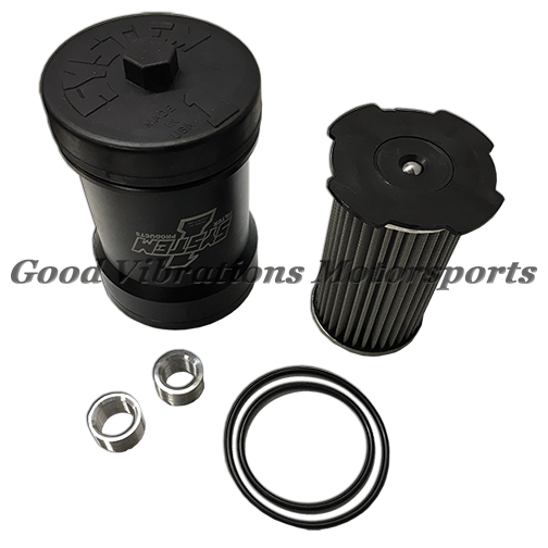 SYS-209-571-B OIL FILTER SPIN-ON BILLET 3.75 x 5.75in UP TO 70wt BUNA (INCLUDES 3/4 AND 13/16 INSERT)