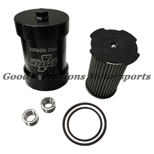 SYS-209-571-BPS-1 OIL FILTER SPIN-ON BILLET PRO-SERIES w/ BILLET CAP 3.75 x 5.75in UP TO 70wt VITON (INCLUDES 3/4 AND 13/16 INSERT)