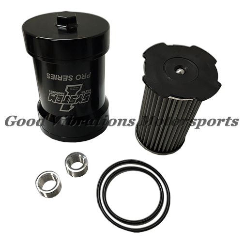 SYS-209-571-BPS OIL FILTER SPIN-ON BILLET PRO-SERIES w/ BILLET CAP 3.75 x 5.75in UP TO 60wt BUNA (INCLUDES 3/4 AND 13/16 INSERT)