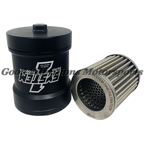 SYS-210-005-7-1 OIL FILTER SPIN-ON BILLET 4.250 x 5.250 UP TO 70wt VITON (HP6 REPLACEMENT)