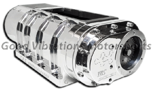 TBS-2037 10.71 BILLET POLISHED RACE BLOWER w/ HA BILLET ROTORS & 18pt STRIPS. 10.5in OPENING 13.25in BP REAR NOZZLES. 120 DEG HI-HELIX. FRONT DISCHARGE. (.100 ROTOR)