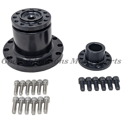 TBS-4001.XR.B XR-1 3.90in SNOUT w/ COUPLER (12 BOLT) - BLACK ANODIZED