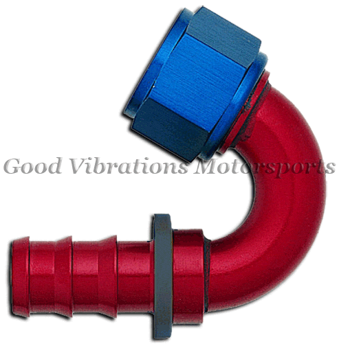 X-231504 PUSH-ON HOSE END 150 DEG AN4