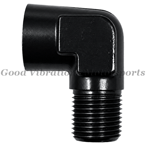 ELBOW 90 DEG FEM-MALE 3/4in NPT Black
