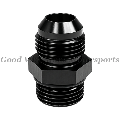 P-980008 AN8 ORB FITTING STRAIGHT - BLACK