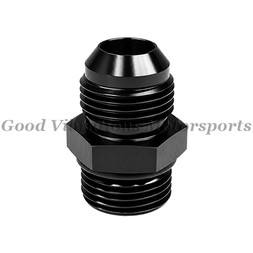 P-980006 AN6 ORB FITTING STRAIGHT - BLACK