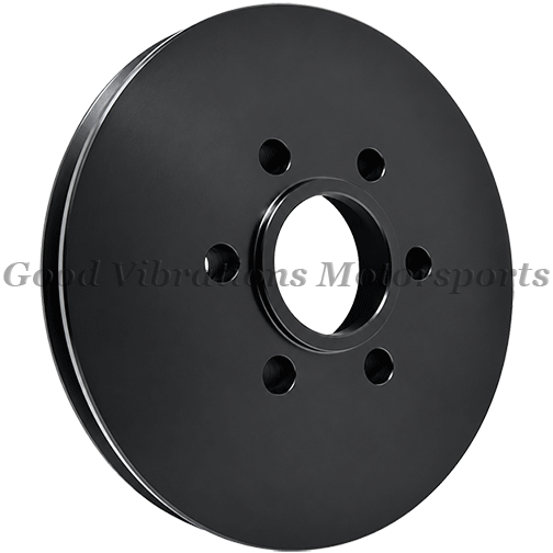 V GROOVE PULLEY 2in CENTER HOLE w/ MALE BLOWER REGISTER - BLACK