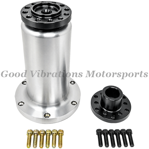 B-53284 BLOWER SNOUT AND COUPLER COMPETITION 3.530 OD  w/ 1.250in SHAFT. INCLUDES O-RING & BOLTS (8.400in LONG)