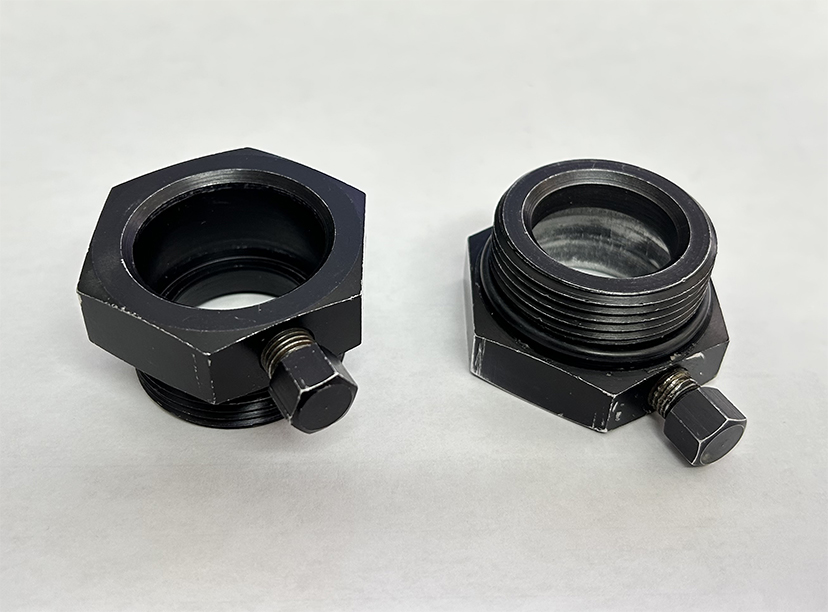 Burndown Breather Quick-Disconnect Fittings - AluminumBlack Anodized - AN20 ORB