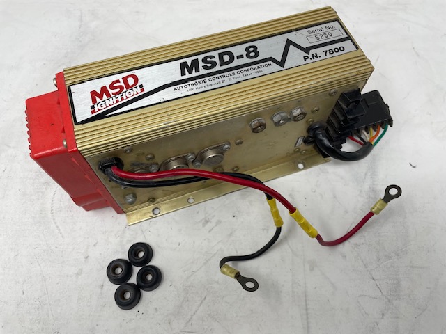 Ignition Control Box - MSD 8 p/n MSD-7800 - Ignition Capacitive Discharge Works on 12-18 Works Includes Vibration Mounts INSTRUCTIONS... (click here)