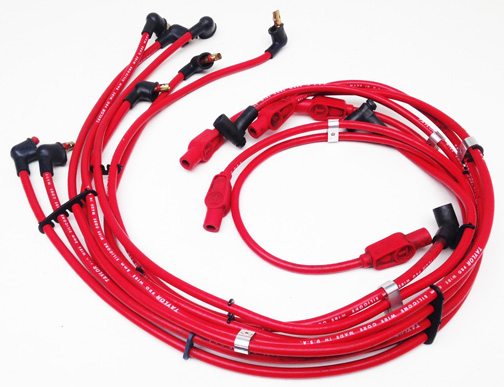 Spark Plug Wires - Taylor 8mm - Pro Wire 90 Degree w/Straight Boots (Red) Fits: BB Chevy (and others)