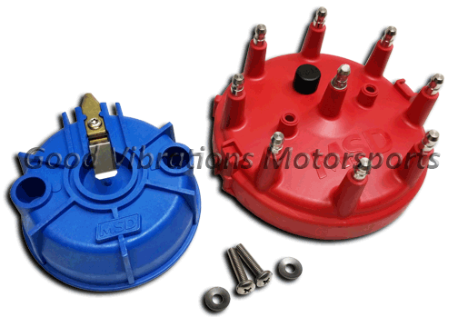 Standard Caps - MSD - Red Caps. No cracks. Terminals in great shape. Fits ProMag 12 - 20 - 44 (No ROTOR included)