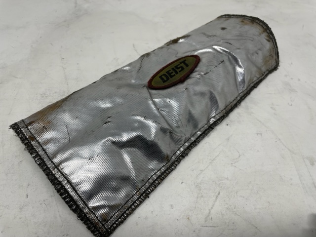 Spark Plug Wire Cover - Deist - Velcro Closure - Aluminized Silver (Holds up to 8 Wires) 2.5in ID x 12in long