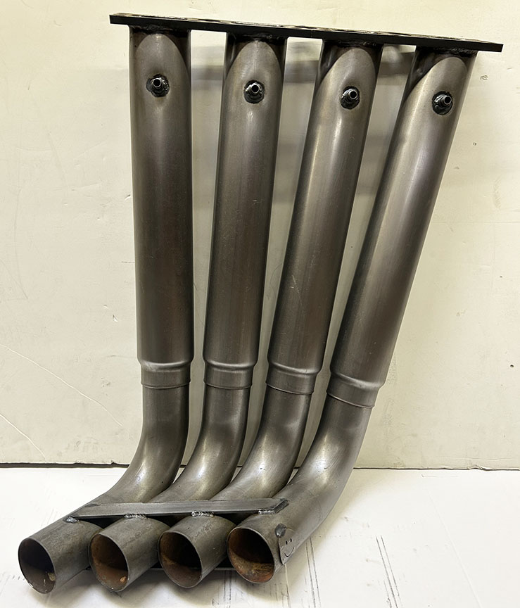 SMILEY - AJPE TF HEMI 6-72.50in Pipes - Double-Wall Zoomie HeaderFC or Fuel Altered. 2.50in(Right Side)EGT Provisions