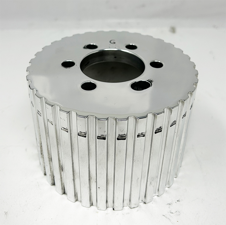 1/2in PITCH BLOWER PULLEY 33T - 3.50in Wide 2.00in Center Hole 1 Oblong Bolt Hole