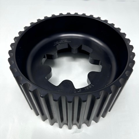 14mm BLOWER PULLEY 37T - RCD Spline Cut Center 3.50in Wide Hard