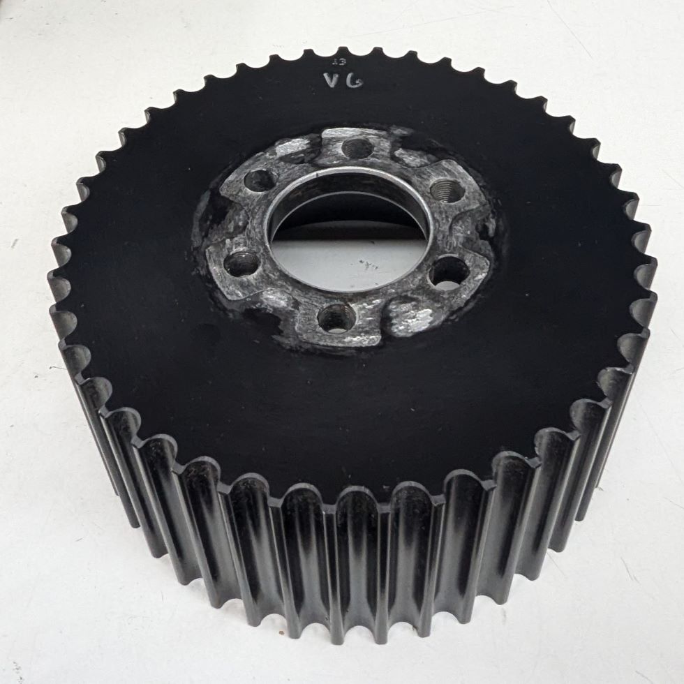 14mm BLOWER PULLEY 43T - 3.50in Wide. Oblong
