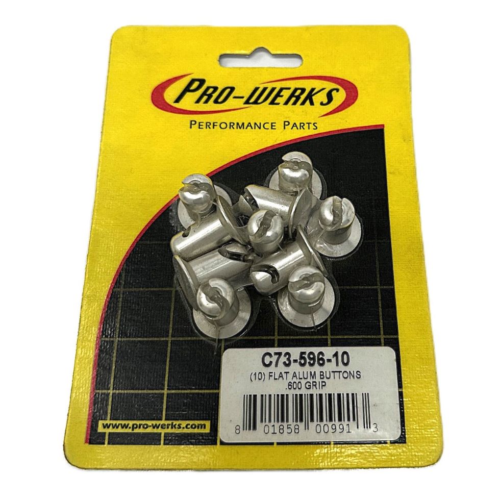 Pro-Werks Aluminum DZUS Buttons .600in (10 pack)