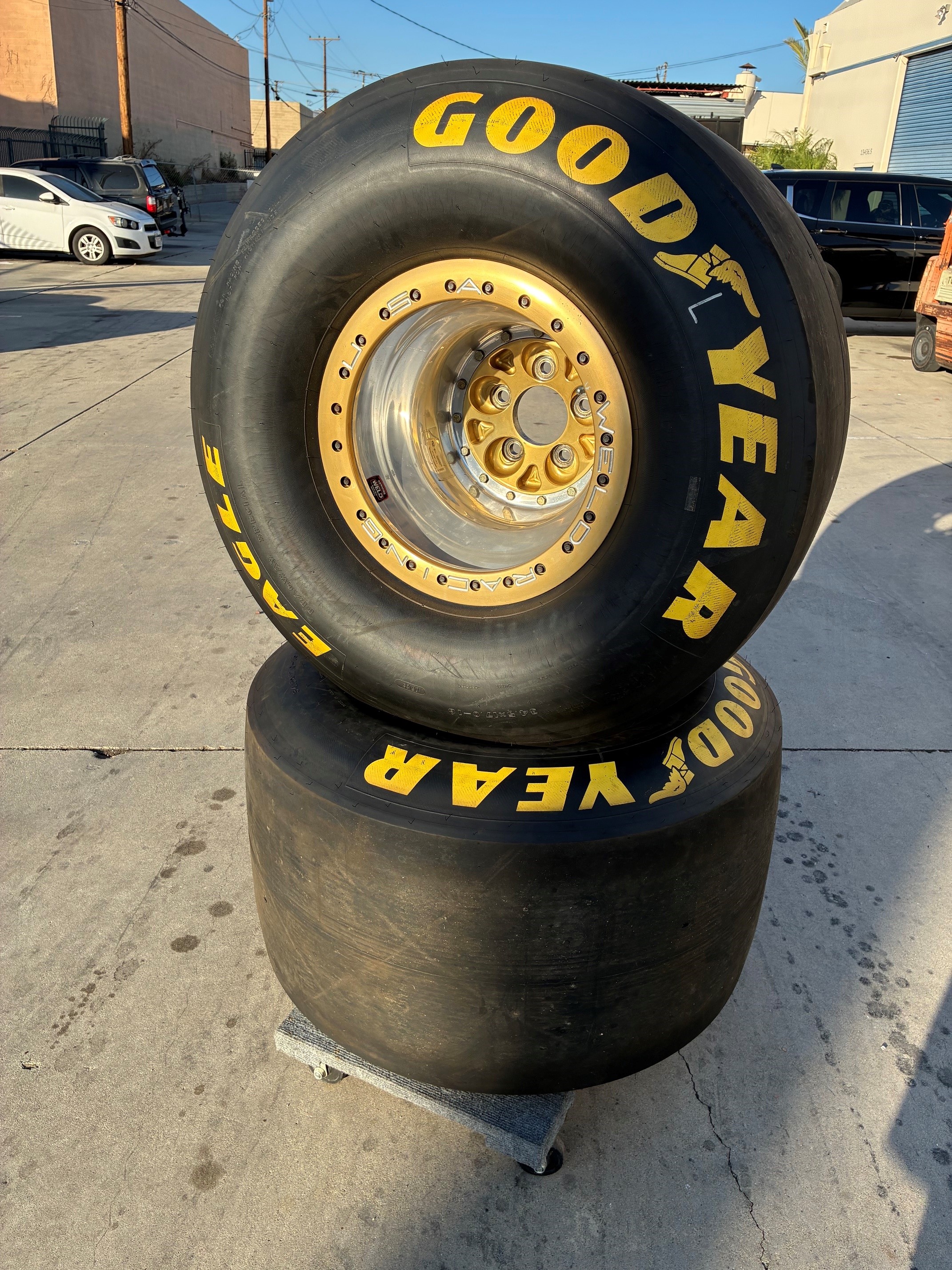 Goodyear & Weld - Tires 16x16x4.125 Back Spacing 4 1/8